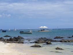 sea and beach rocks