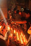 candlelit altar