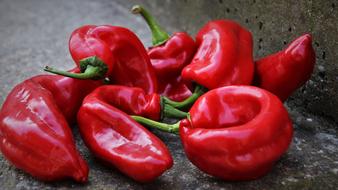 red sweet peppers for diet food