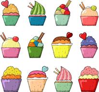 image of a cupcake on a white background