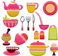 clip art with kitchen utensils