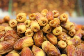 pile of dry Palm Fruits