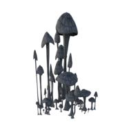 mushrooms fungi nature forest drawing
