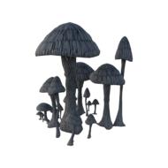 forest mushrooms as a graphic illustration