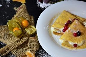 Pancake Delicious with berry