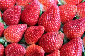 Red Sweet Strawberries, background