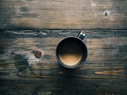 appetizing Coffee on Wood table