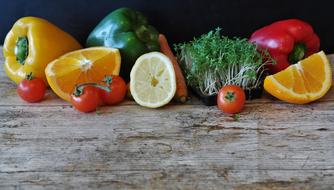 Paprika Salad and Orange