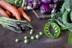 Spring Peas and vegetables