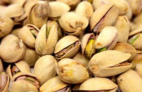 pistachios in the shell close-up