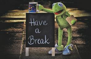 Kermit toy with Cup Drink