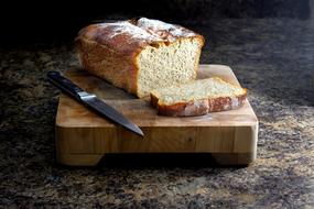 rectangular homemade bread
