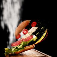 Clipart of dainty Sandwich Food