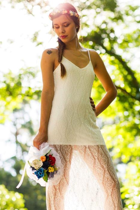 Wedding Married Woman with bouquet