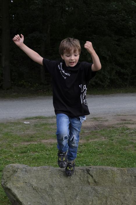 Child Boy Hop