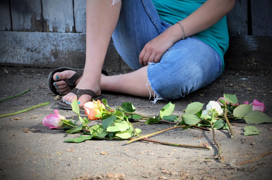 Flowers Roses legs