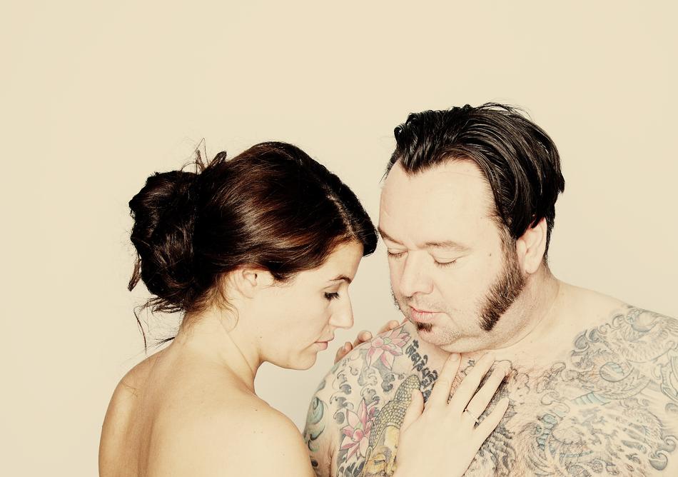 pair intimate tattoo love