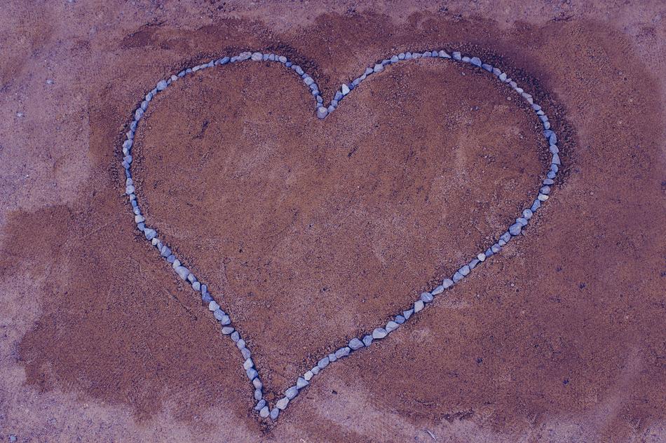 Love Background Stone Heart