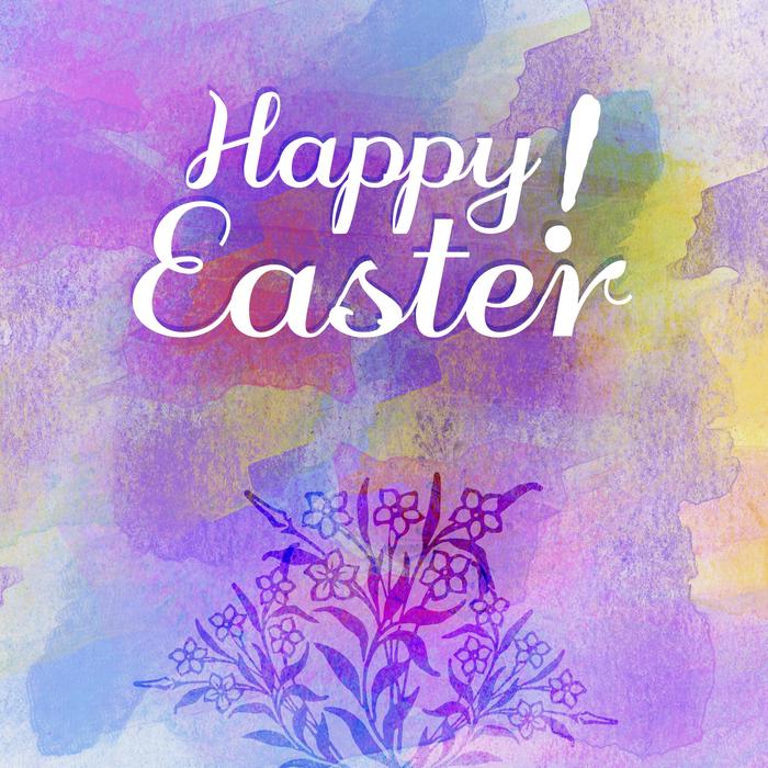 happy easter wish card view