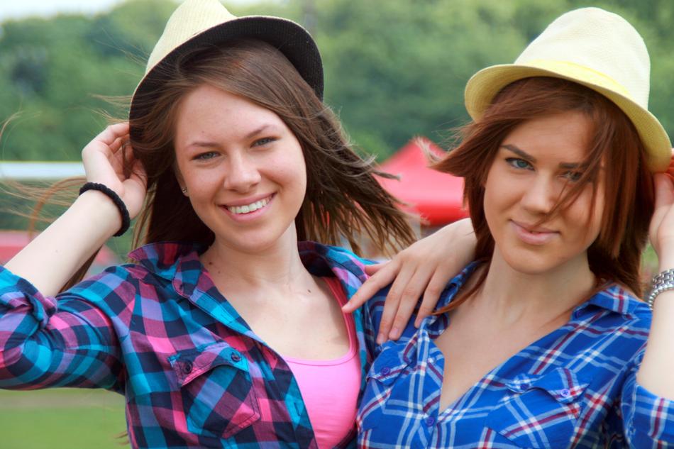 Girls Cheerfulness Summer