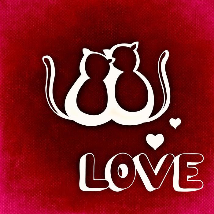 love valentine s day greeting card