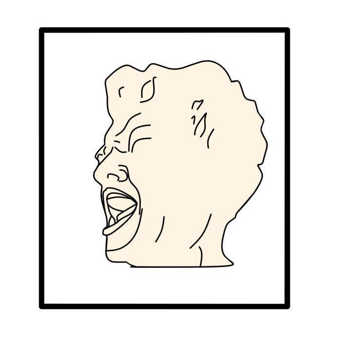 angry man out of control vector