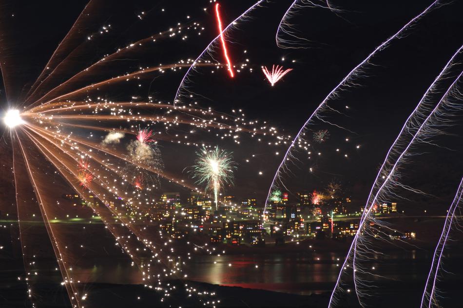 New Year Fireworks Happy