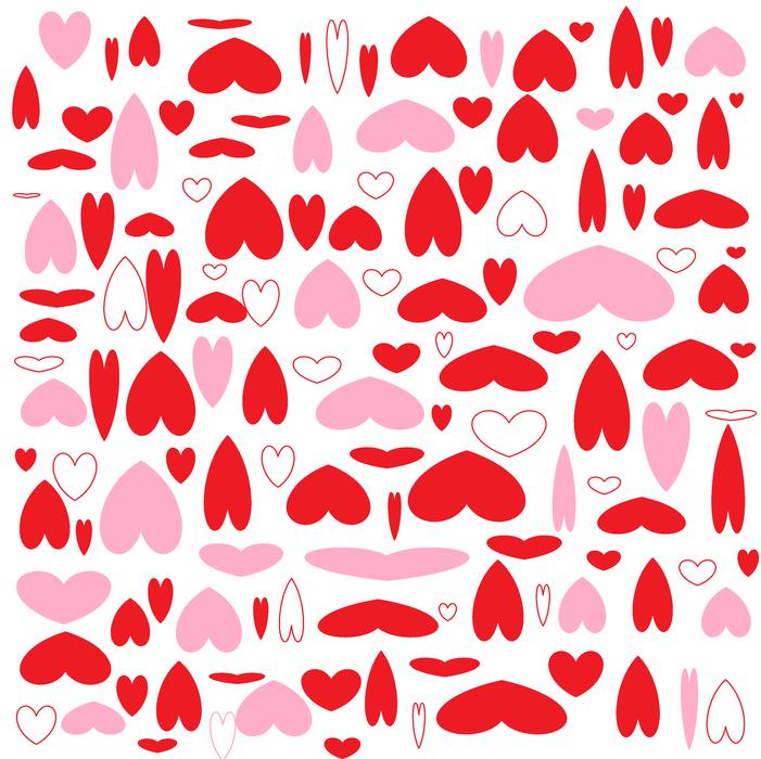 heart hearts collage abstract pink