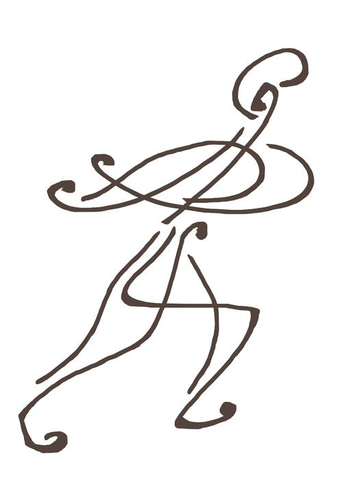 man person figure abstract dancing