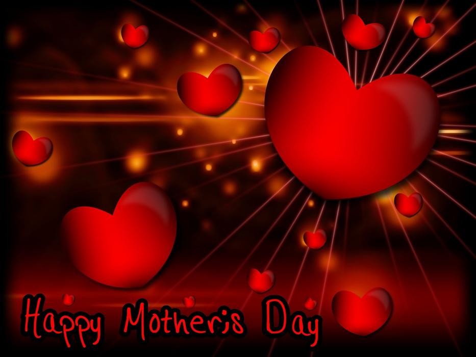 background mother s day love heart