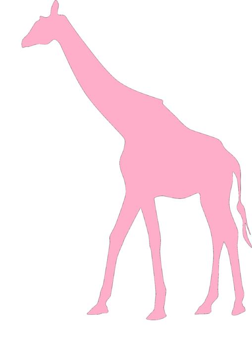 pink giraffe baby girl safari zoo