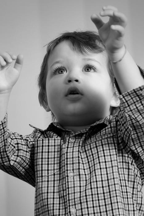 Child Innocence Black And White
