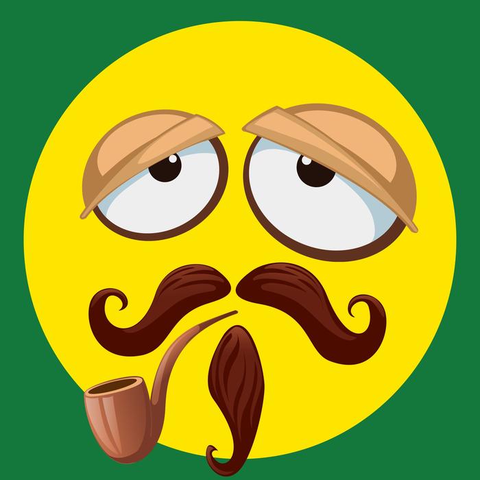 smiley emoticon funny grandpa pipe