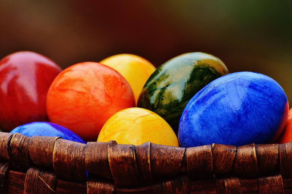 Easter Eggs Colorful Happy