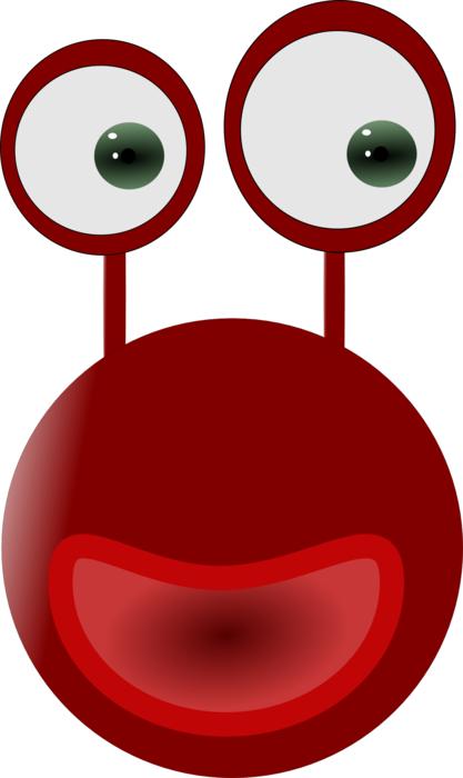 red eye face happy smile frog
