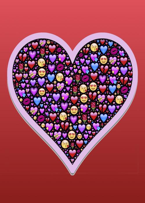 emoji heart valentine affection
