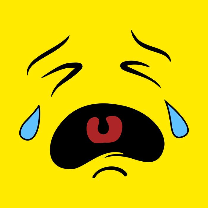 funny crying smiley emoticon
