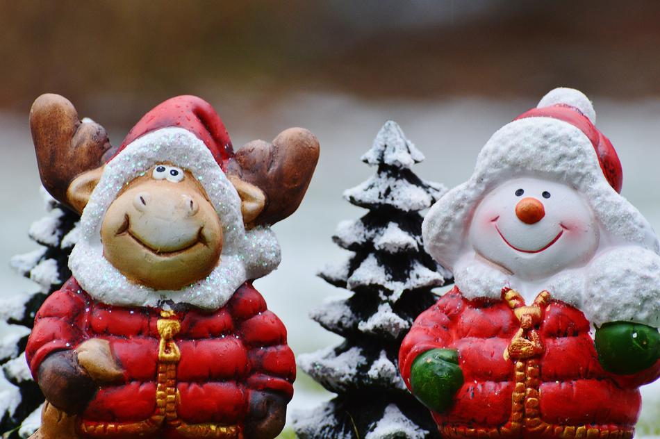 Christmas Moose Snowman