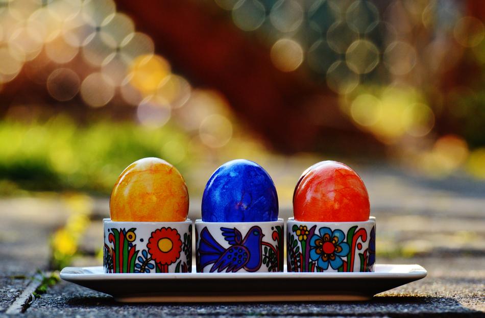 Colorful easter Eggs artwork