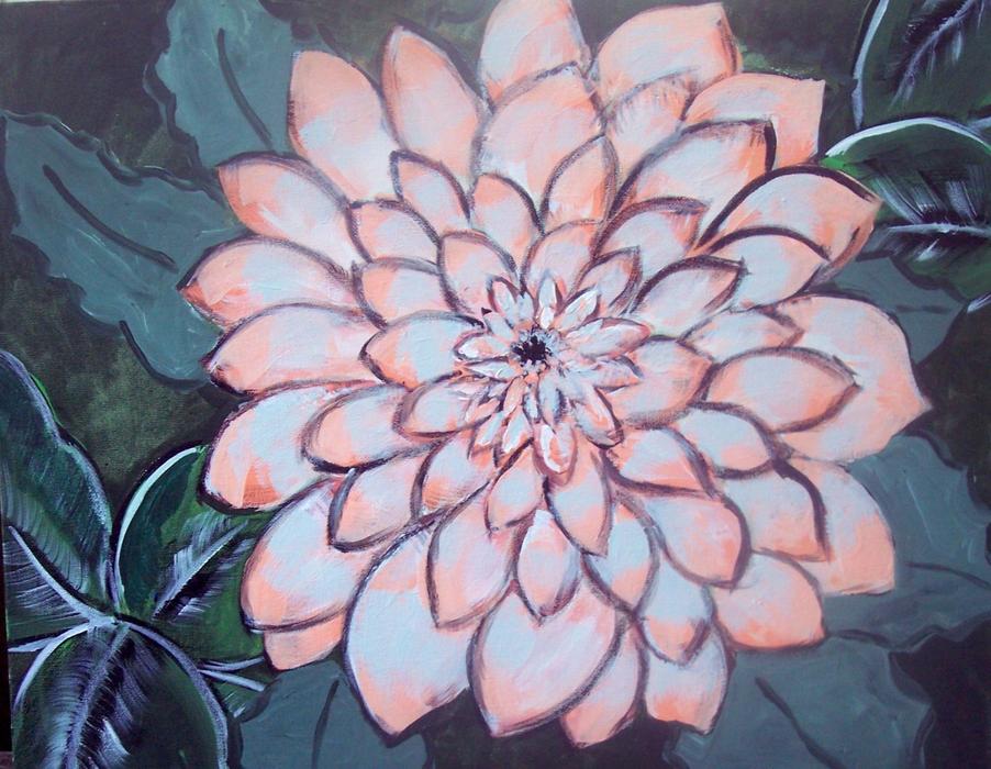 Dahlia Pink Flowers artwork