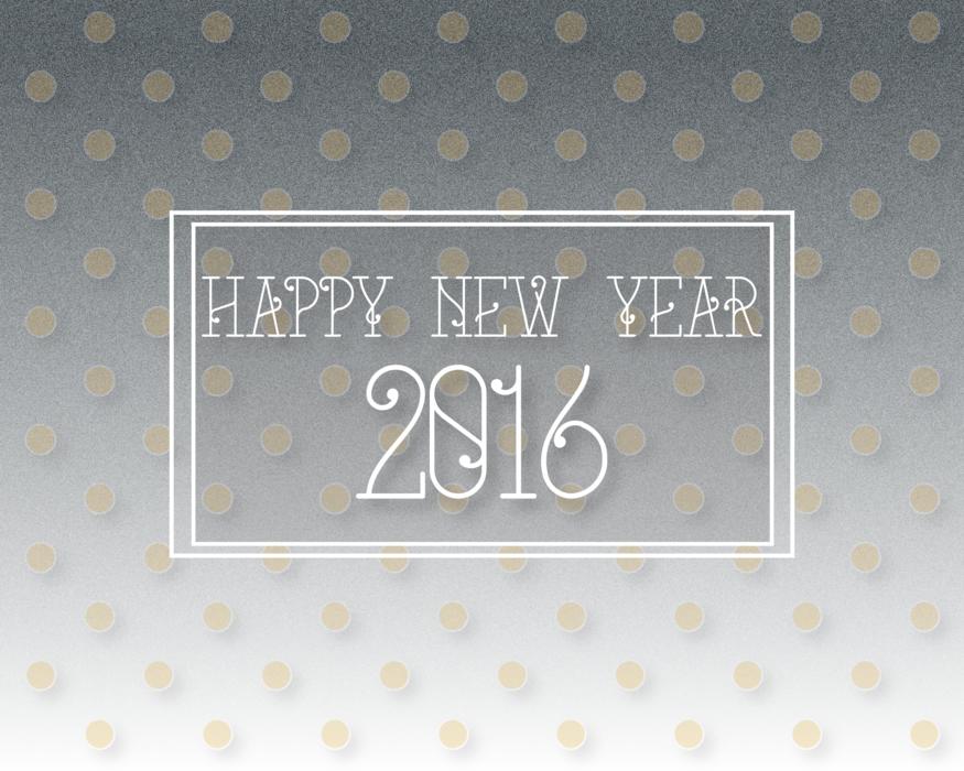 happy new year 2016 celebration card