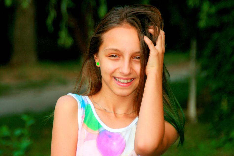 Girl in park Portrait