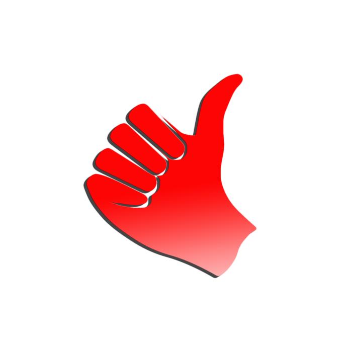 thumb high success