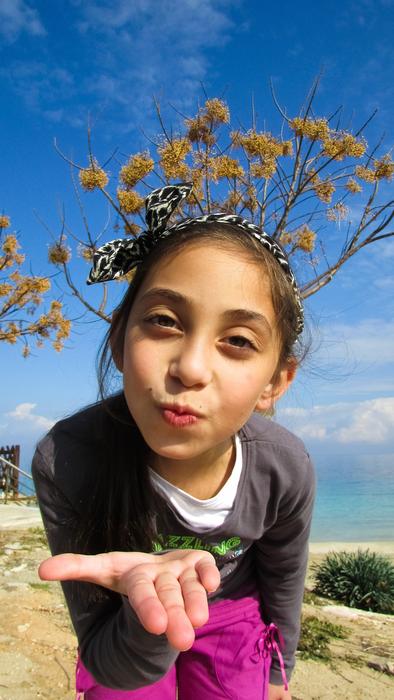 Air Kiss Girl Happy