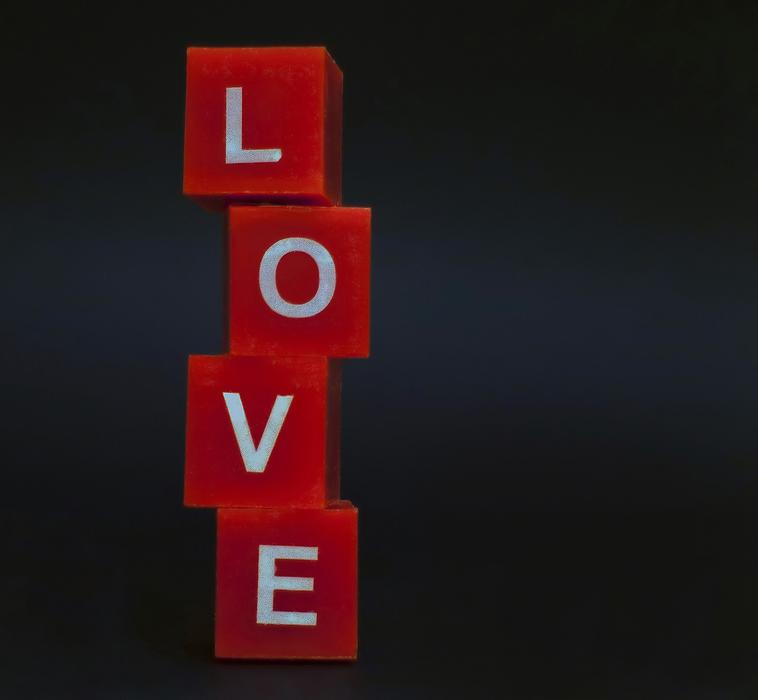 red letters with a signature