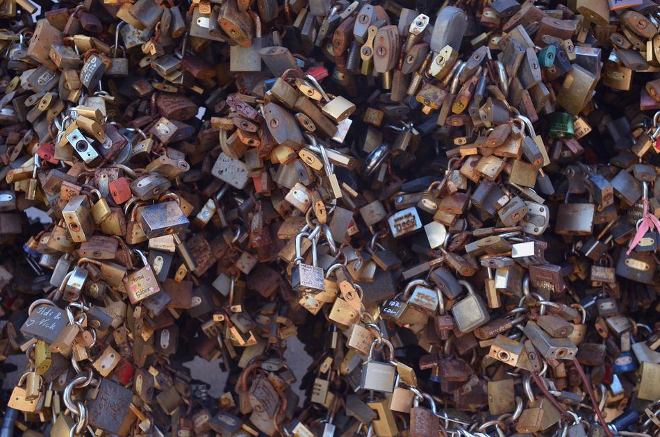 Spring Love Padlock