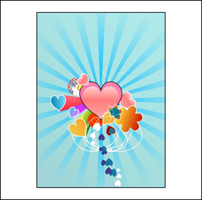 hearts love pink valentine