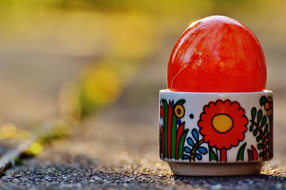 orange colored Easter Egg