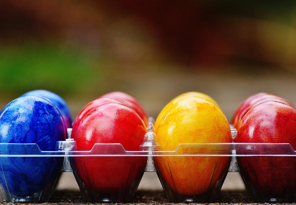 Easter Eggs Colorful Happy
