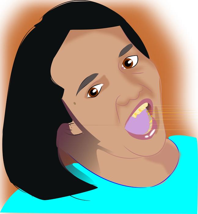 girl expression face smile